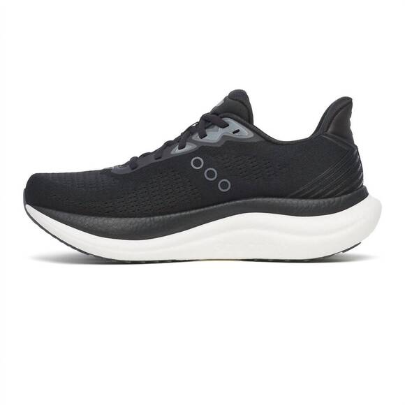 NEW SAUCONY men\'s triumph 23 running shoes in black/white main image 5